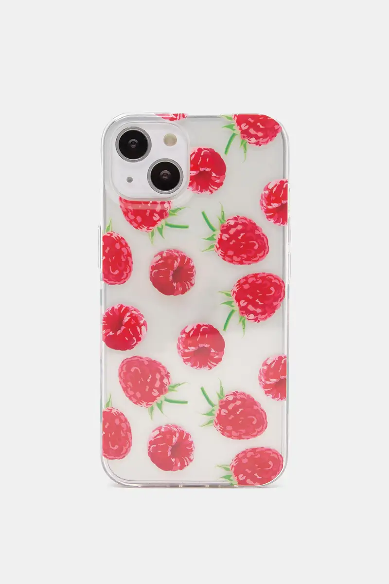 Custodia Iphone Lamponi Trasparente