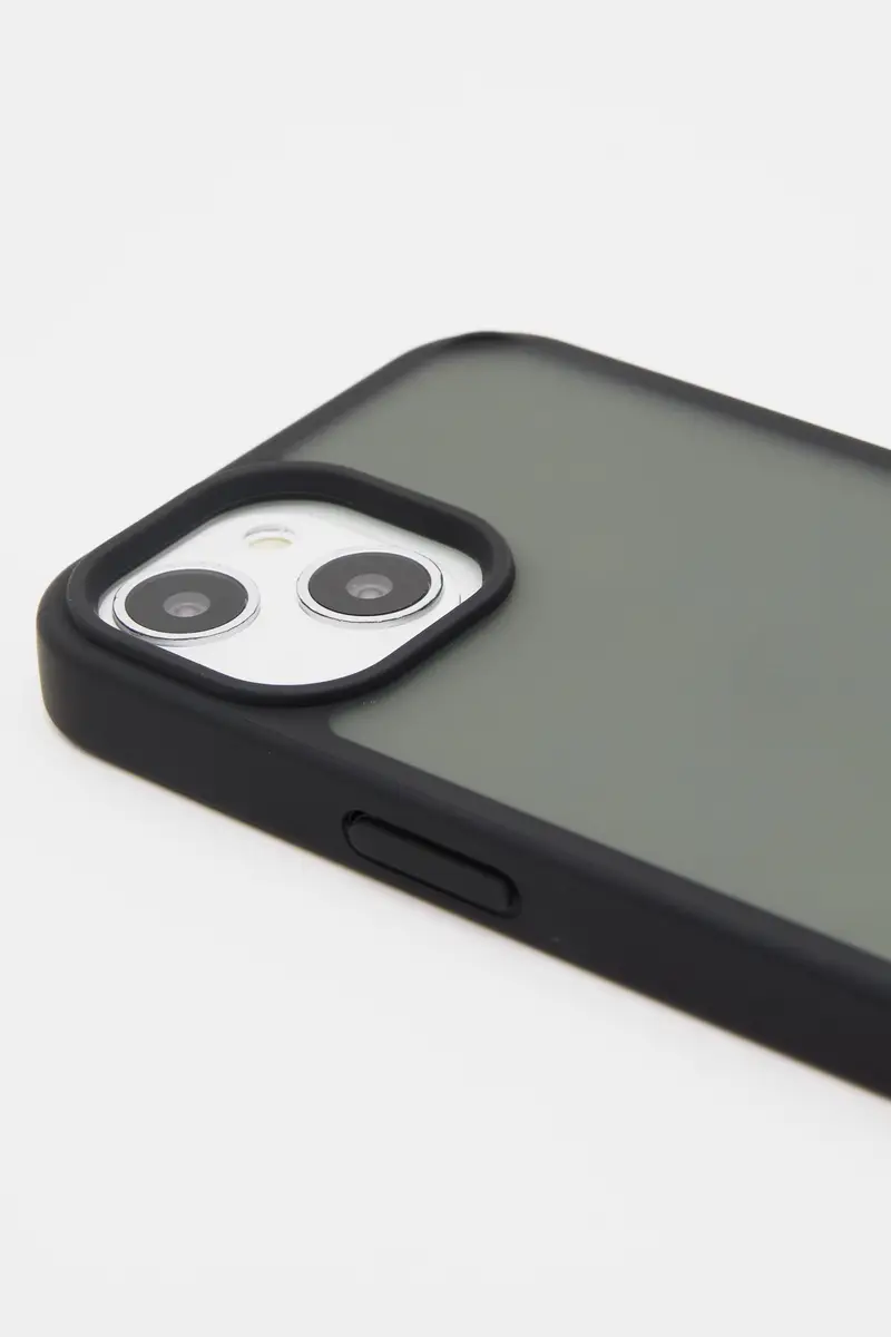 Custodia Iphone Trasparente Nero miniatura 2