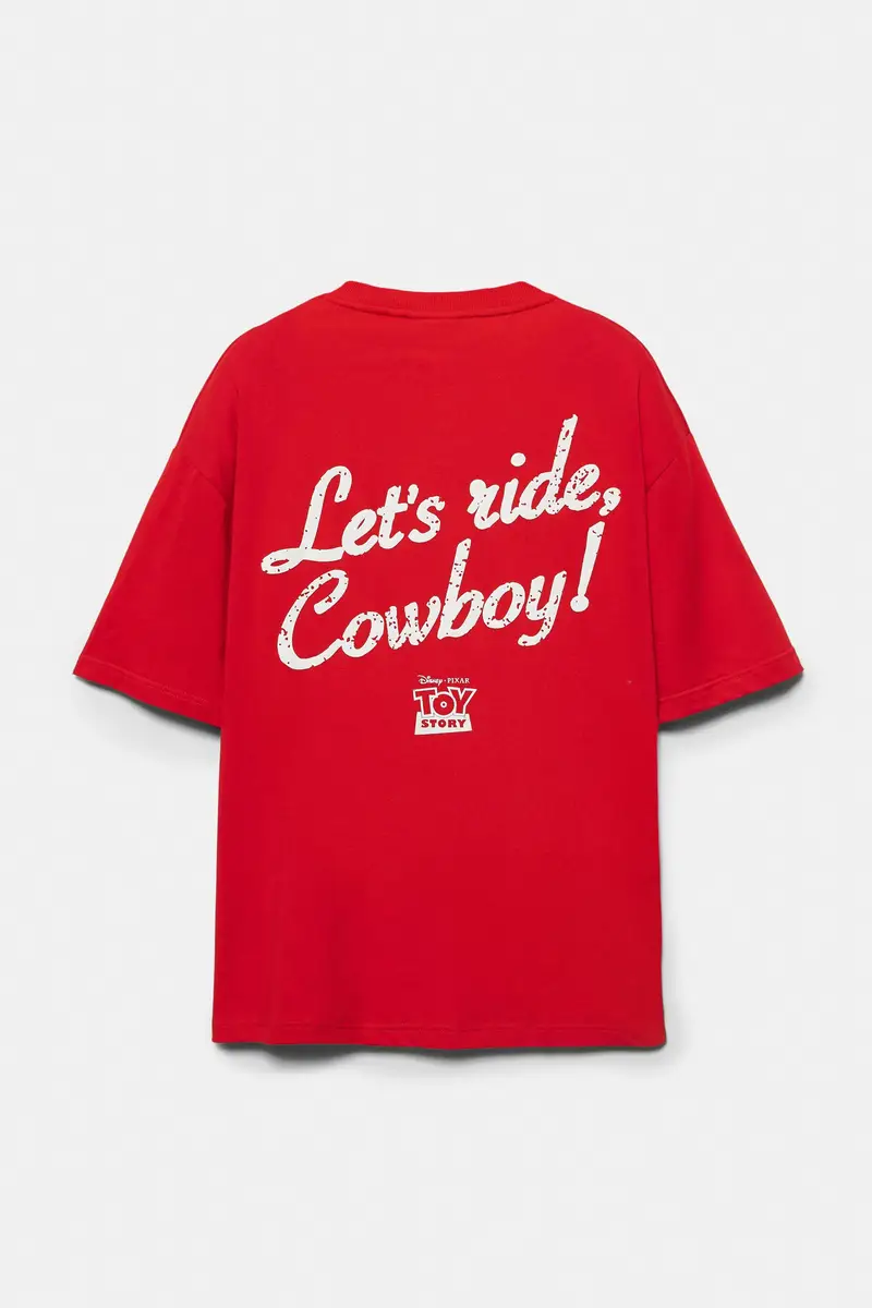 Felpa A Maniche Corte Toy Story Rosso miniatura 2