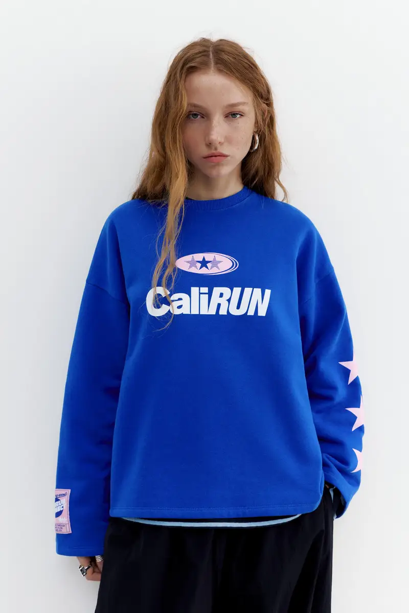 Felpa Blu Stelle Azzurro profondo miniatura 2