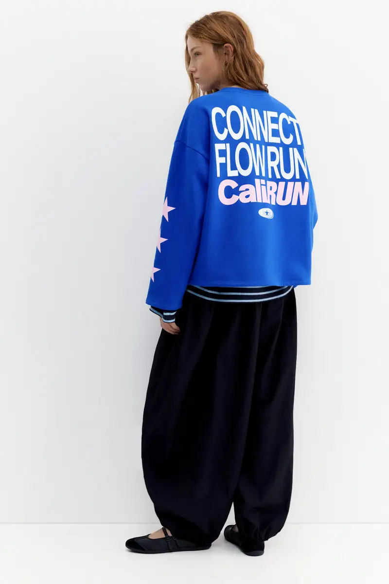 Felpa Blu Stelle Azzurro profondo miniatura 3