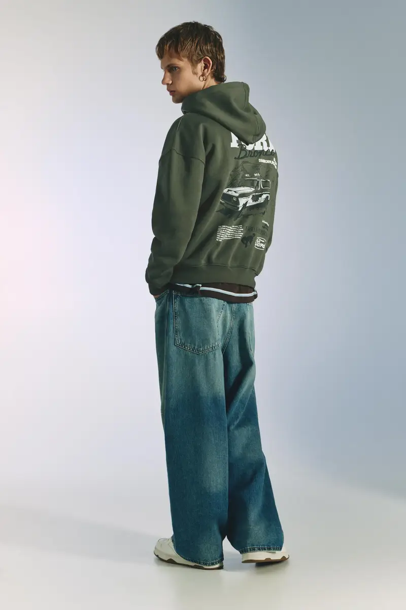 Felpa Cappuccio Ford Bronco Kaki miniatura 2