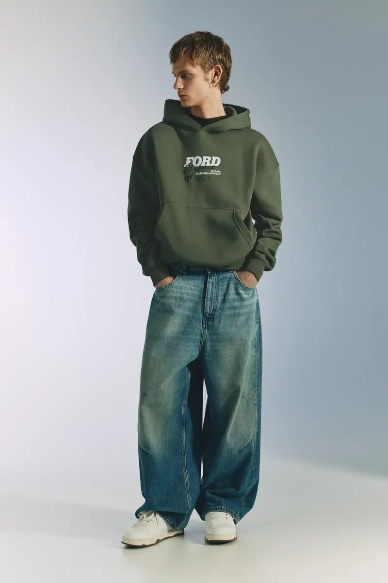 Felpa Cappuccio Ford Bronco Kaki miniatura 3