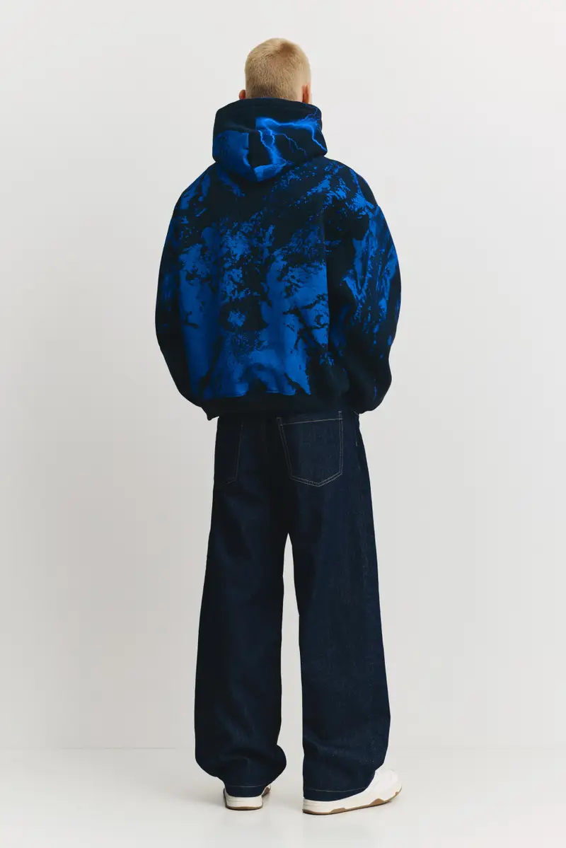 Felpa Cappuccio Stranger Things Tie-Dye Grigio antracite miniatura 2