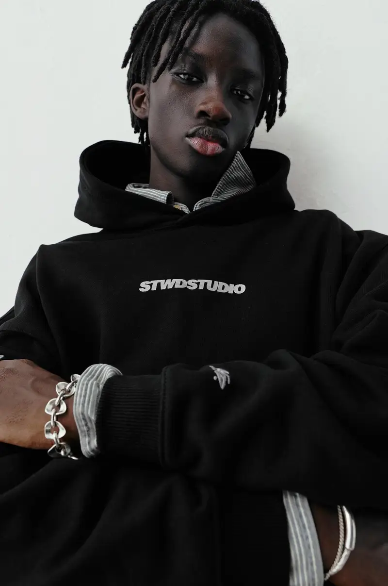 Felpa Cappuccio Stwd Studio Nero