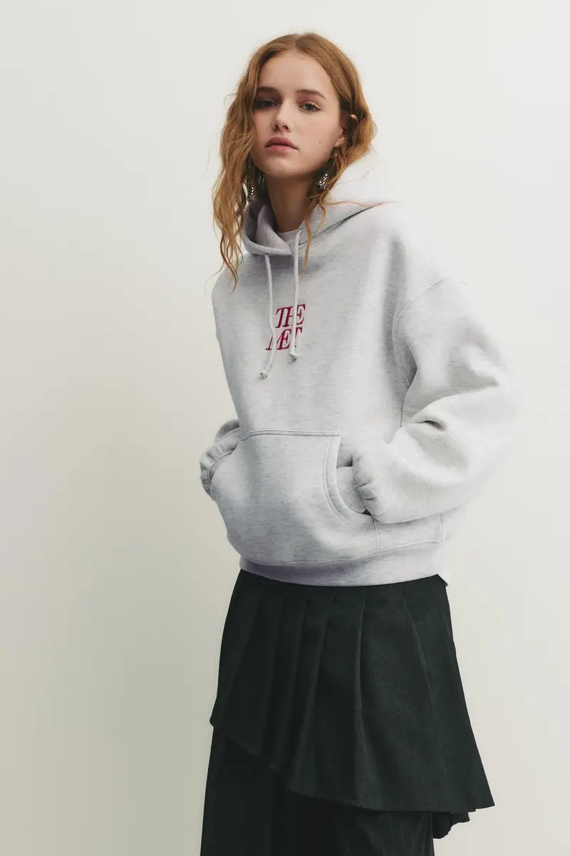 Felpa Cappuccio The Met Grigio vigoré miniatura 2