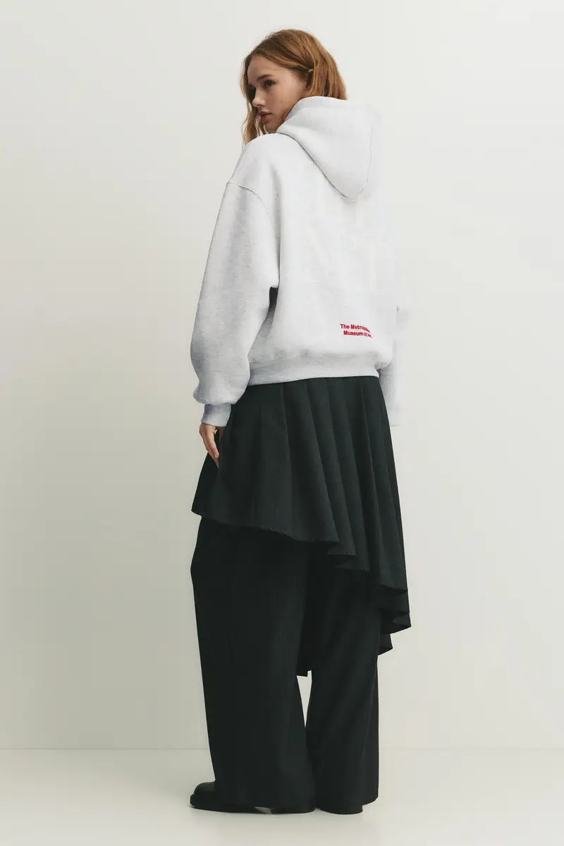 Felpa Cappuccio The Met Grigio vigoré miniatura 3