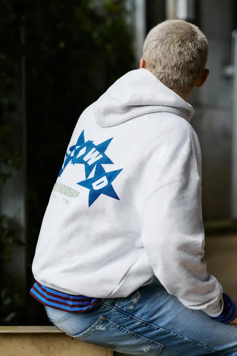 Felpa Con Cappuccio Boxy Stwd Vigoré chiaro