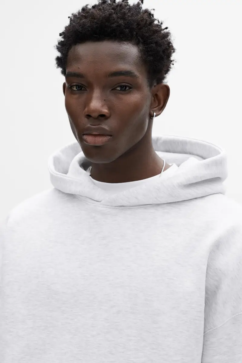 Felpa Con Cappuccio Boxy Vigoré chiaro miniatura 3