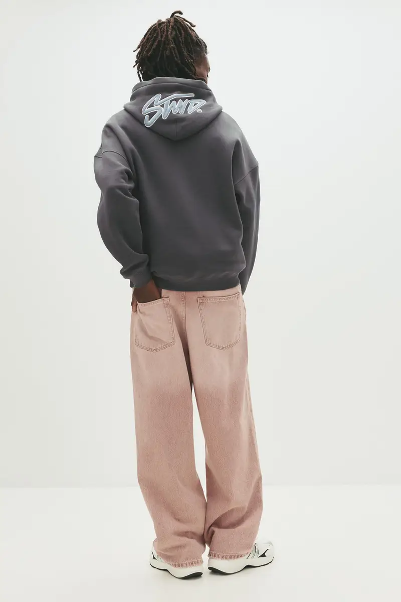 Felpa Con Cappuccio E Ricamo Stwd Azzurro miniatura 2