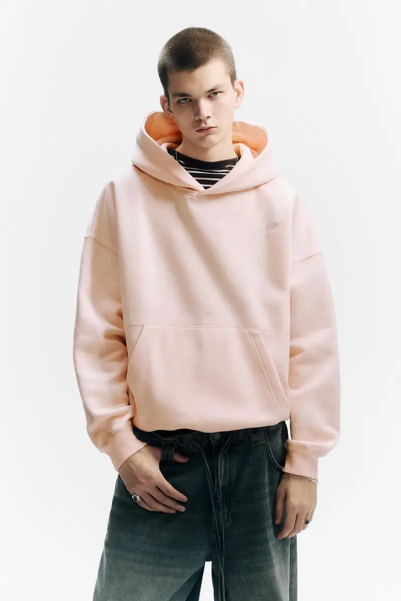 Felpa Con Cappuccio E Ricamo Stwd Rosa miniatura 2