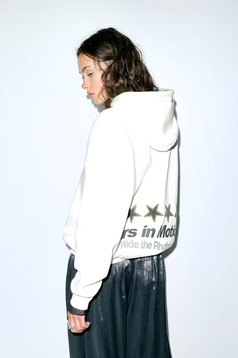 Felpa Con Cappuccio Stelle Ghiaccio miniatura 2