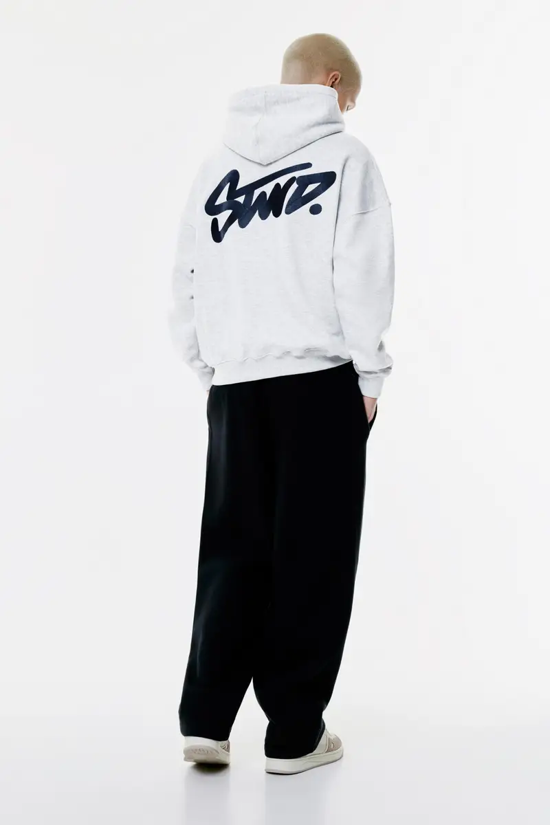 Felpa Con Cappuccio Stwd Ghiaccio miniatura 2