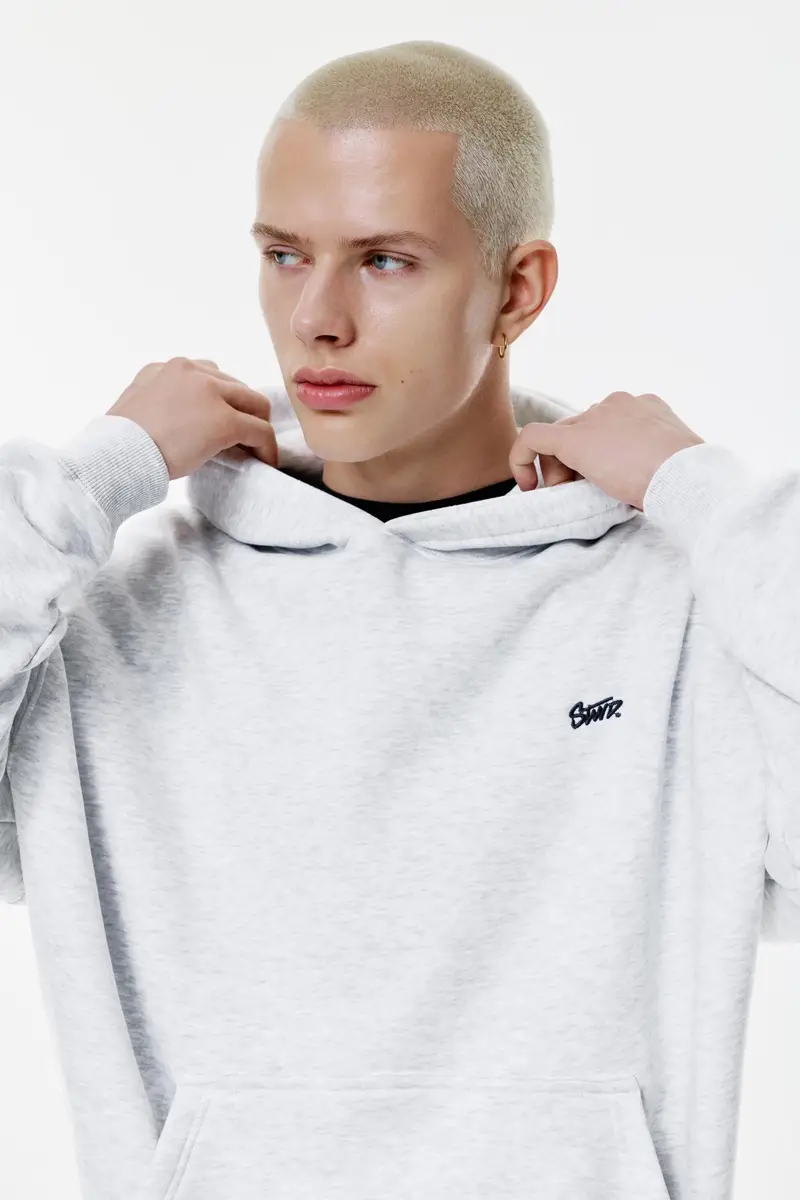 Felpa Con Cappuccio Stwd Ghiaccio miniatura 3