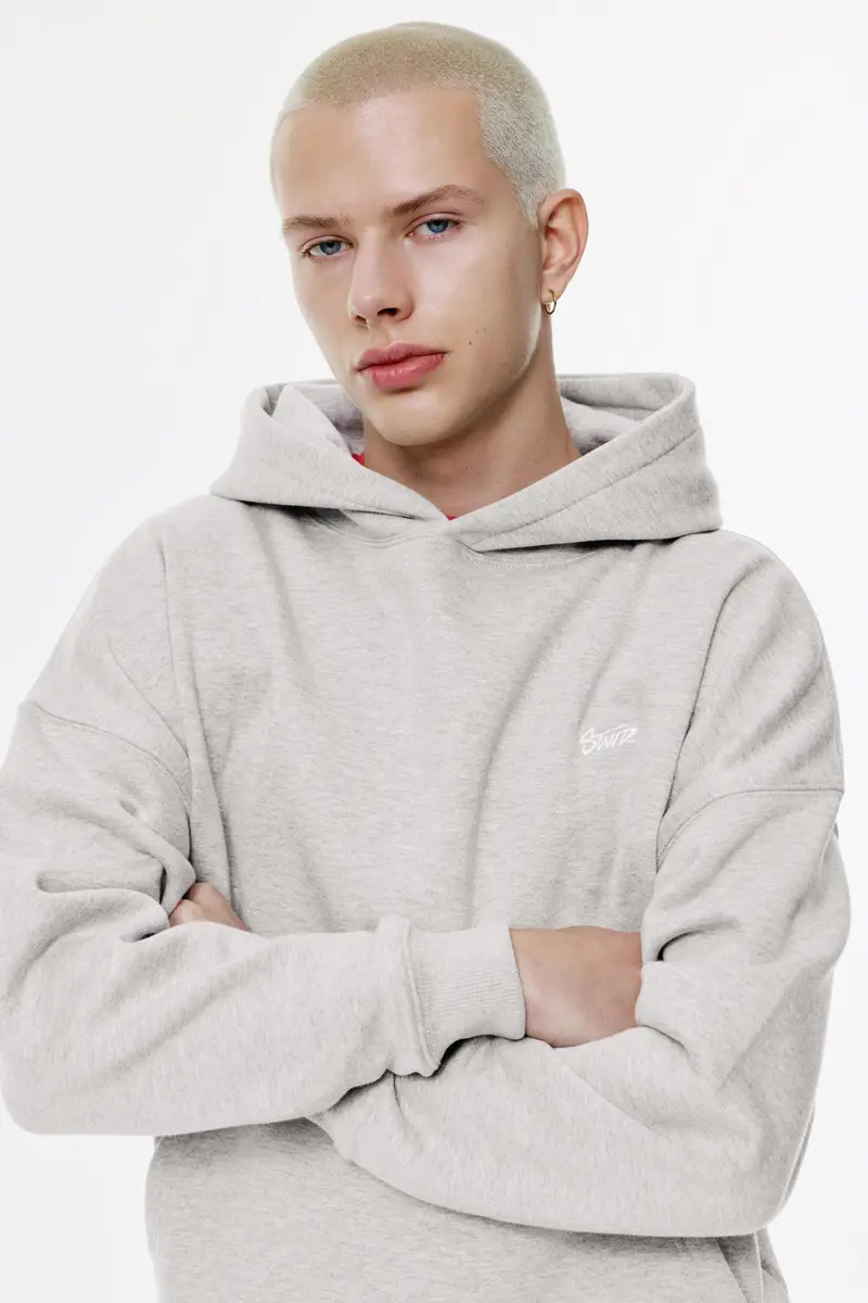 Felpa Con Cappuccio Stwd Grigio vigoré miniatura 3