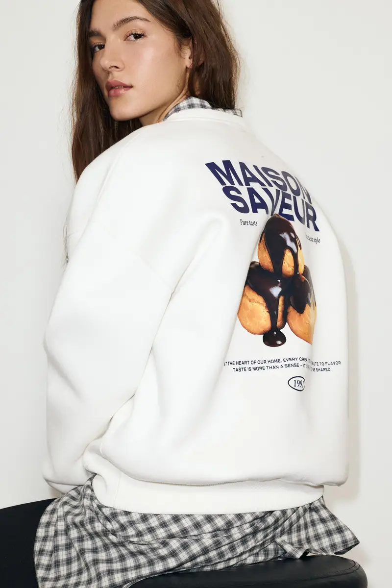 Felpa Con Grafica Profiteroles Ghiaccio miniatura 2