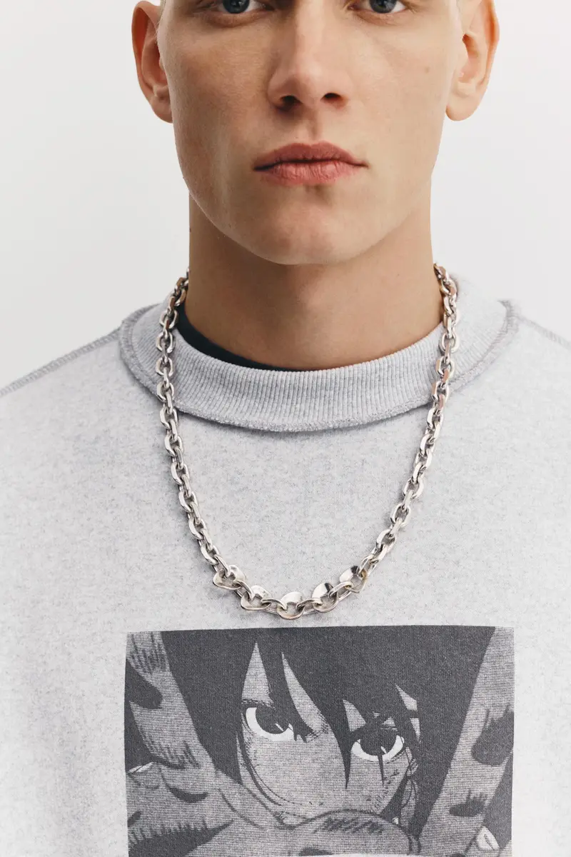 Felpa Dan Da Dan Grigio vigoré miniatura 3