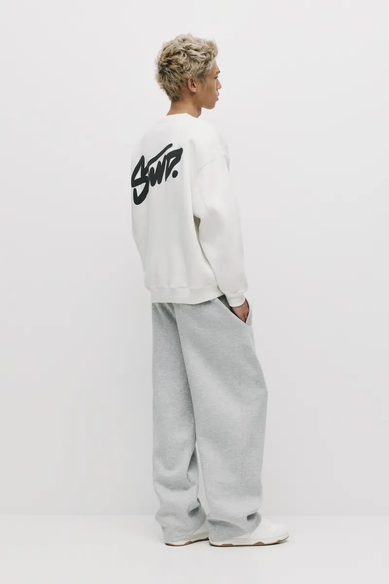 Felpa Girocollo Stwd Bianco rotto miniatura 2