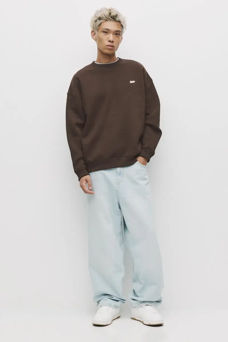 Felpa Girocollo Stwd Marrone