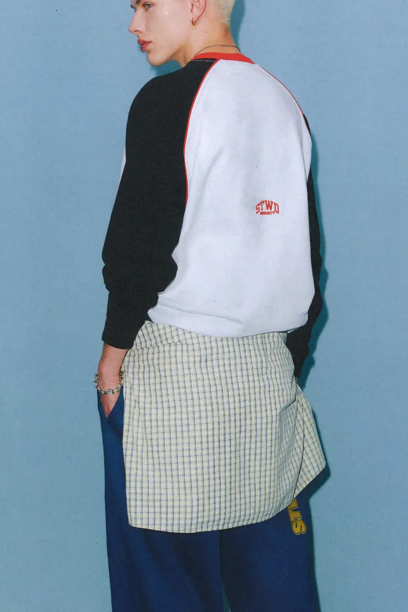 Felpa Girocollo Varsity Bianco