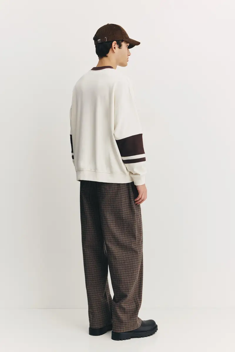 Felpa Grafica London City Bianco rotto miniatura 3