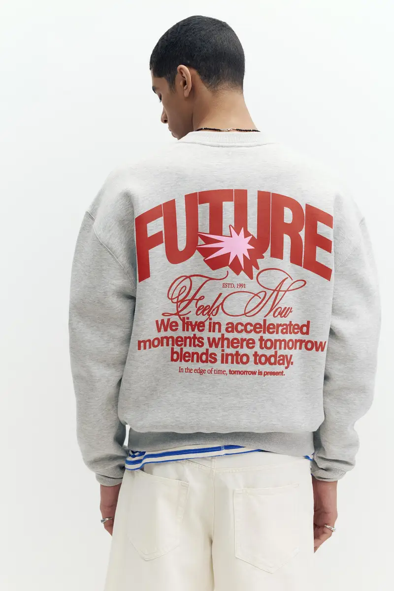 Felpa Grigia Future Grigio vigoré miniatura 3