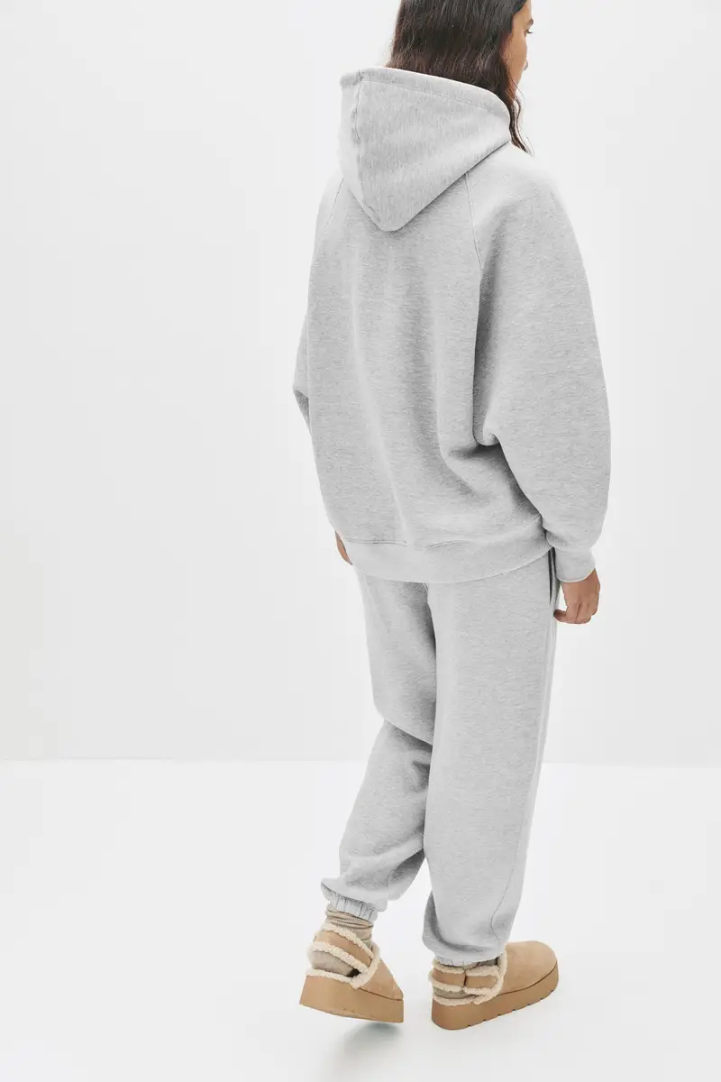 Felpa Oversize Con Cappuccio Grigio vigoré miniatura 2