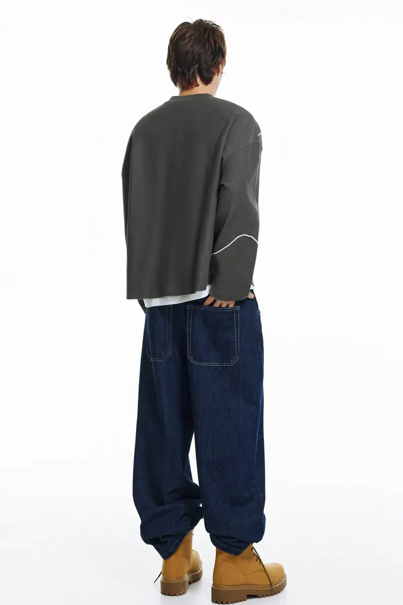 Pull&bear Maglia con Coulisse Marrone topo miniatura 3