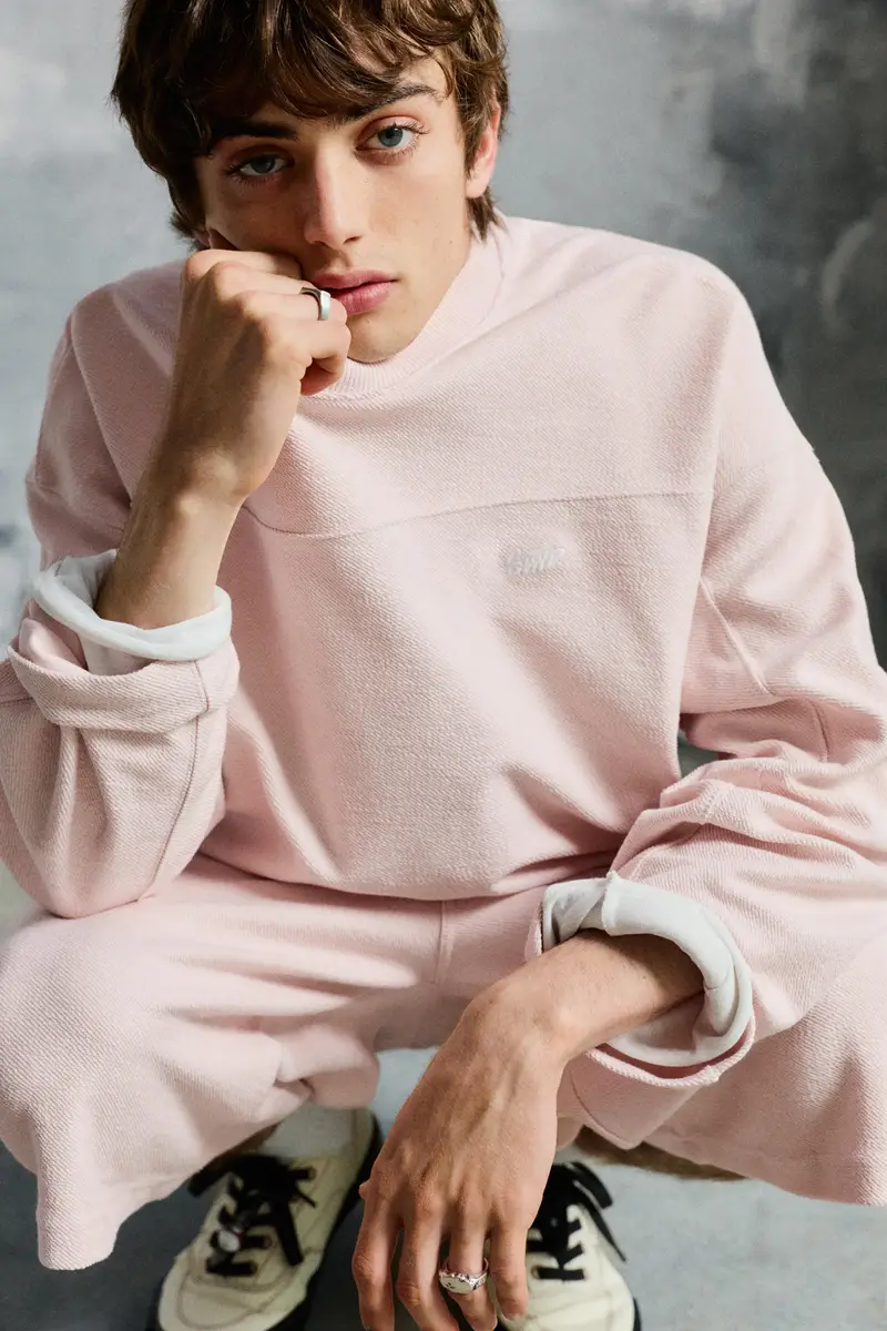 Felpa Stwd Girocollo Rosa