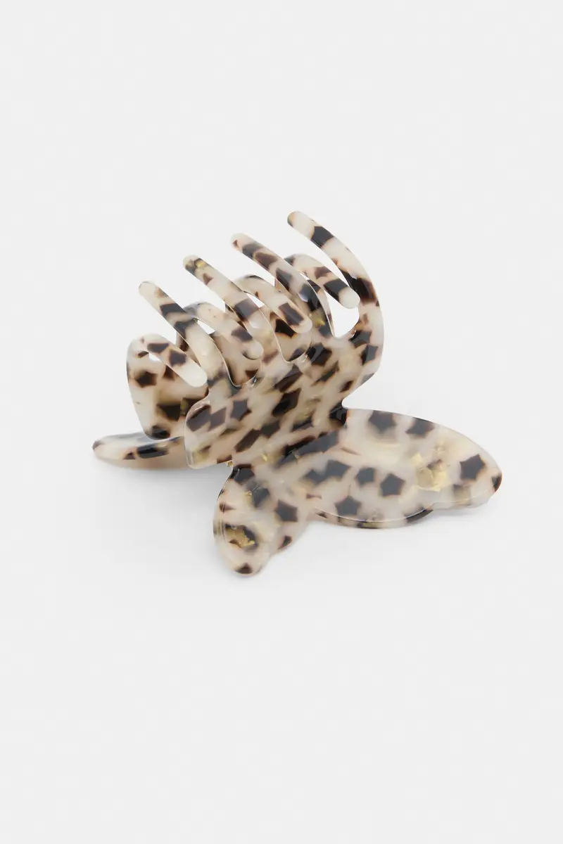 Fermacapelli A Farfalla Marrone miniatura 3