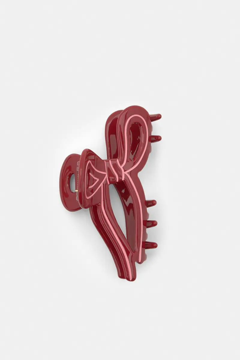 Fermacapelli Con Fiocco Rosso