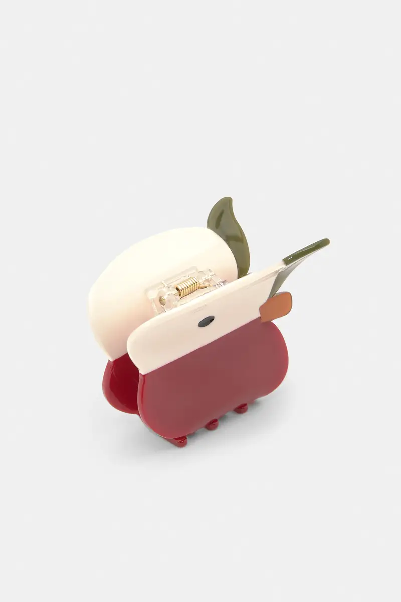 Fermaglio Capelli Frutta Rosso miniatura 3