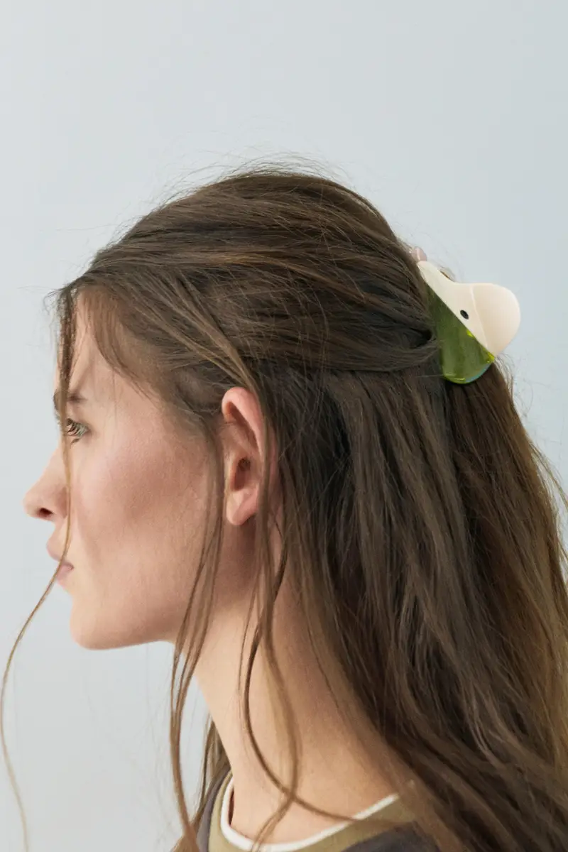 Fermaglio Per Capelli A Forma Di Frutta Verde miniatura 2