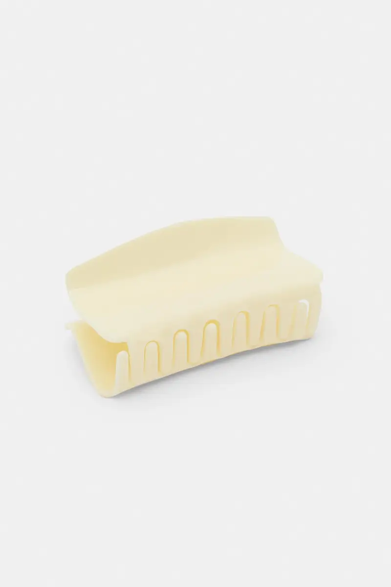 Fermaglio Per Capelli Quadrato Burro miniatura 3