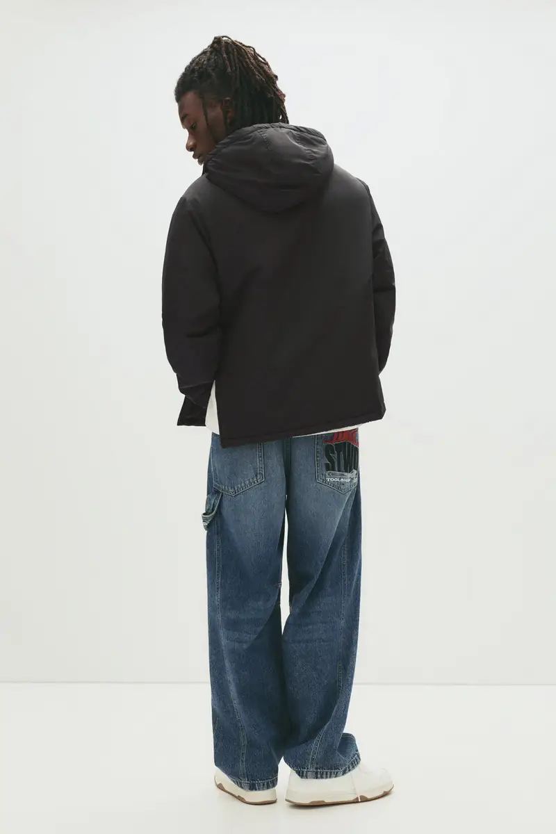 Giacca A Canguro Stwd Nero miniatura 2