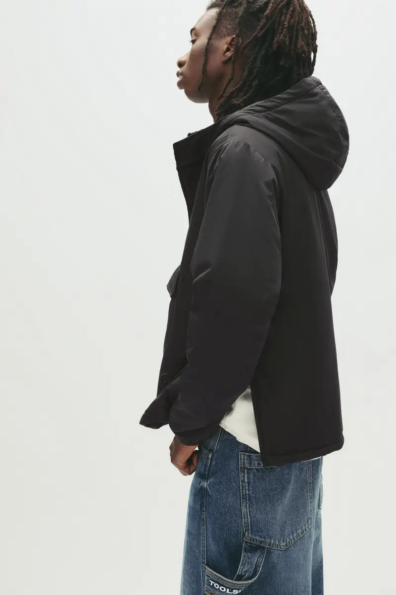 Giacca A Canguro Stwd Nero miniatura 3