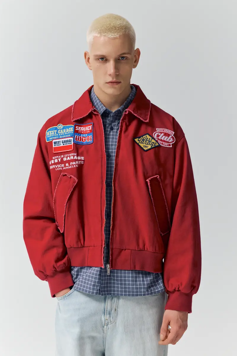 Giacca A Toppe Rosso miniatura 2