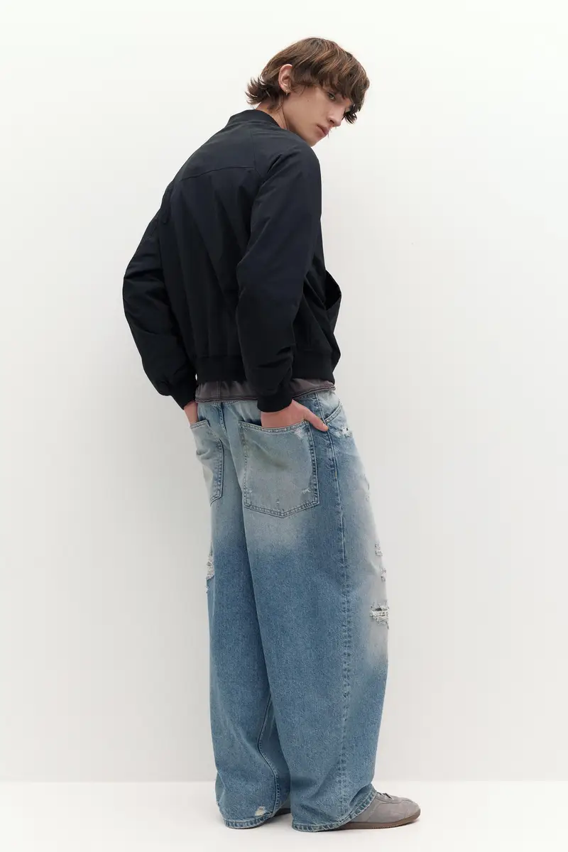 Giacca Bomber Leggera Nero miniatura 3