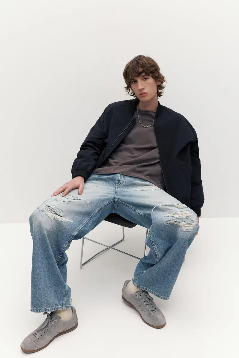 Giacca Bomber Leggera Nero