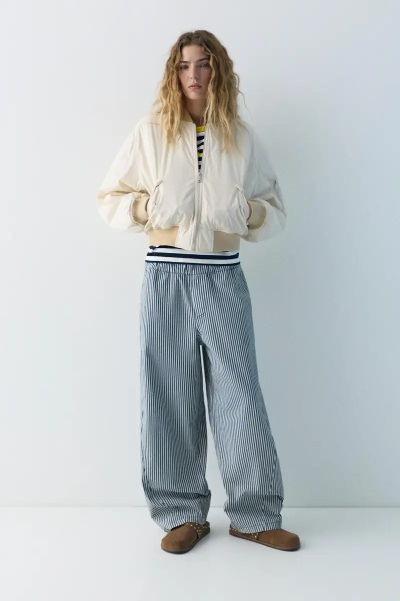 Giacca Bomber Vaniglia miniatura 2