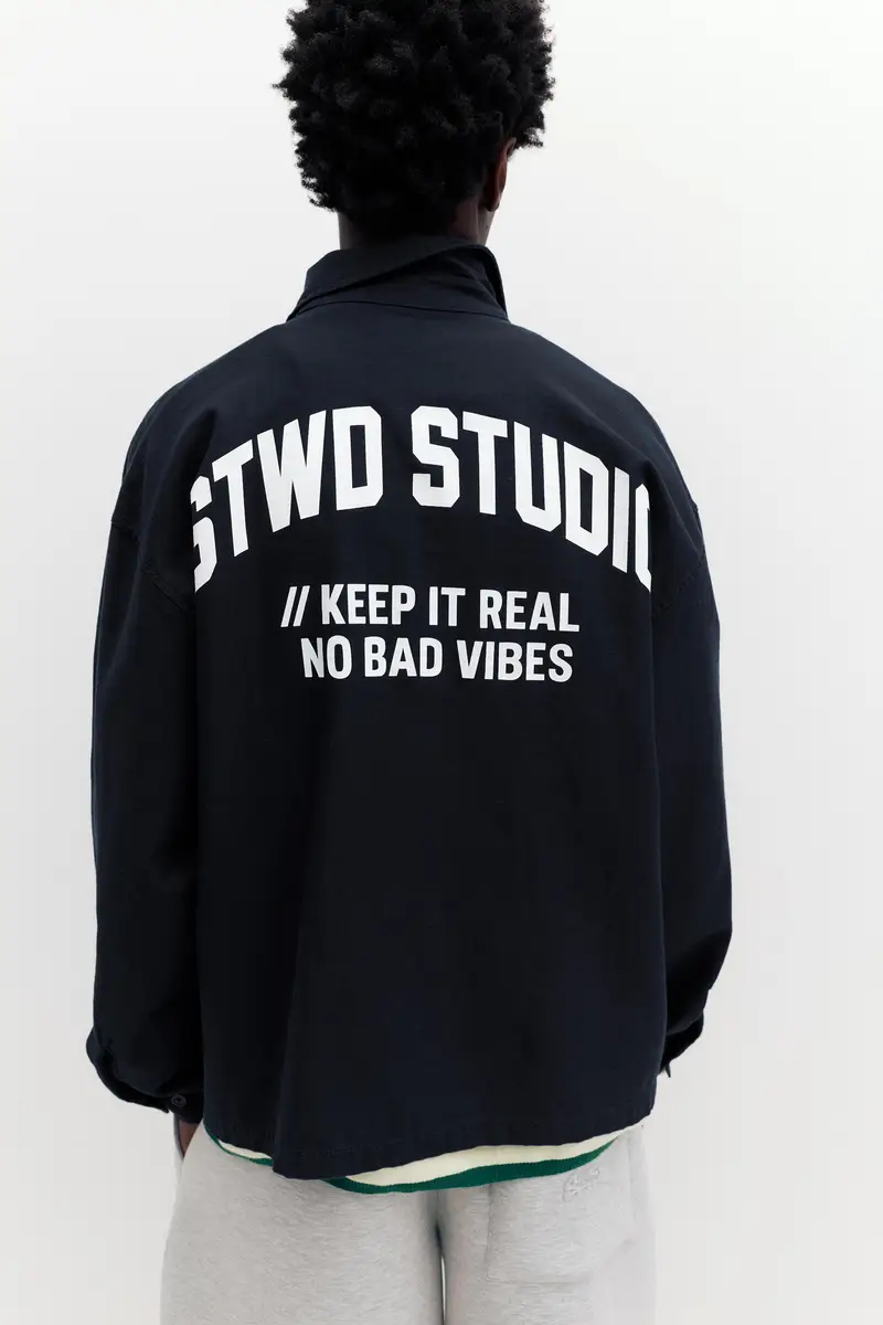 Giacca Camicia Stwd Blu marino miniatura 3