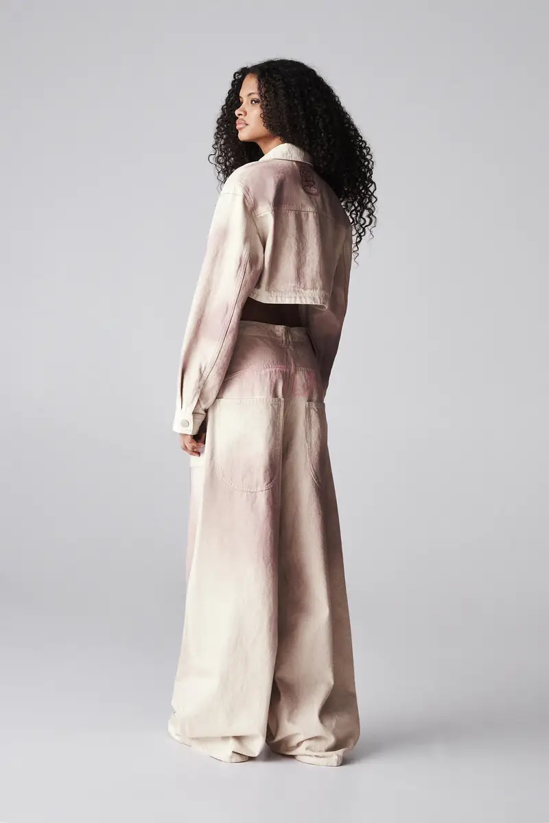 Giacca Cropped Tie-Dye Bráulio Amado Ghiaccio miniatura 2