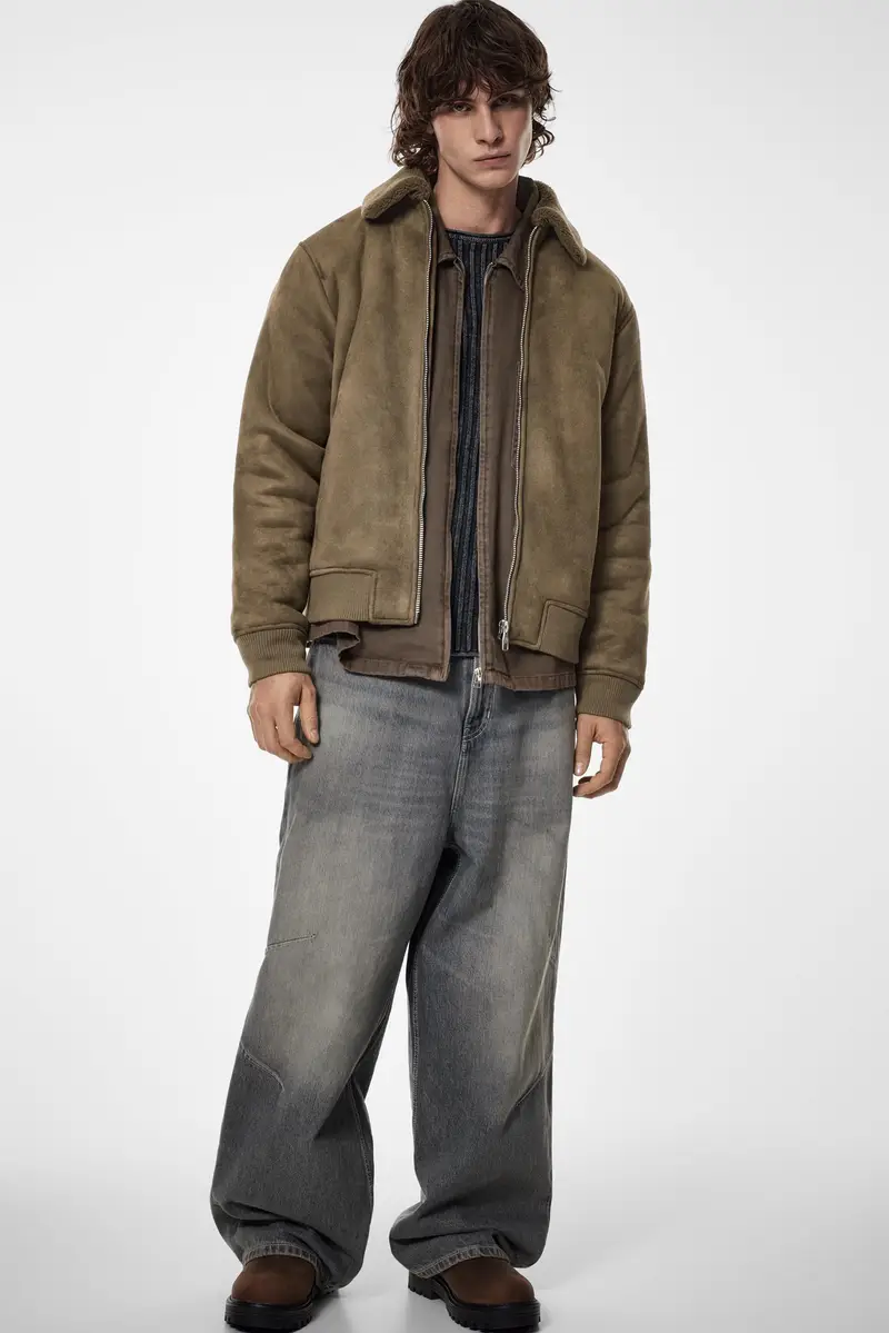 Giacca Double Face Combinata Caramello