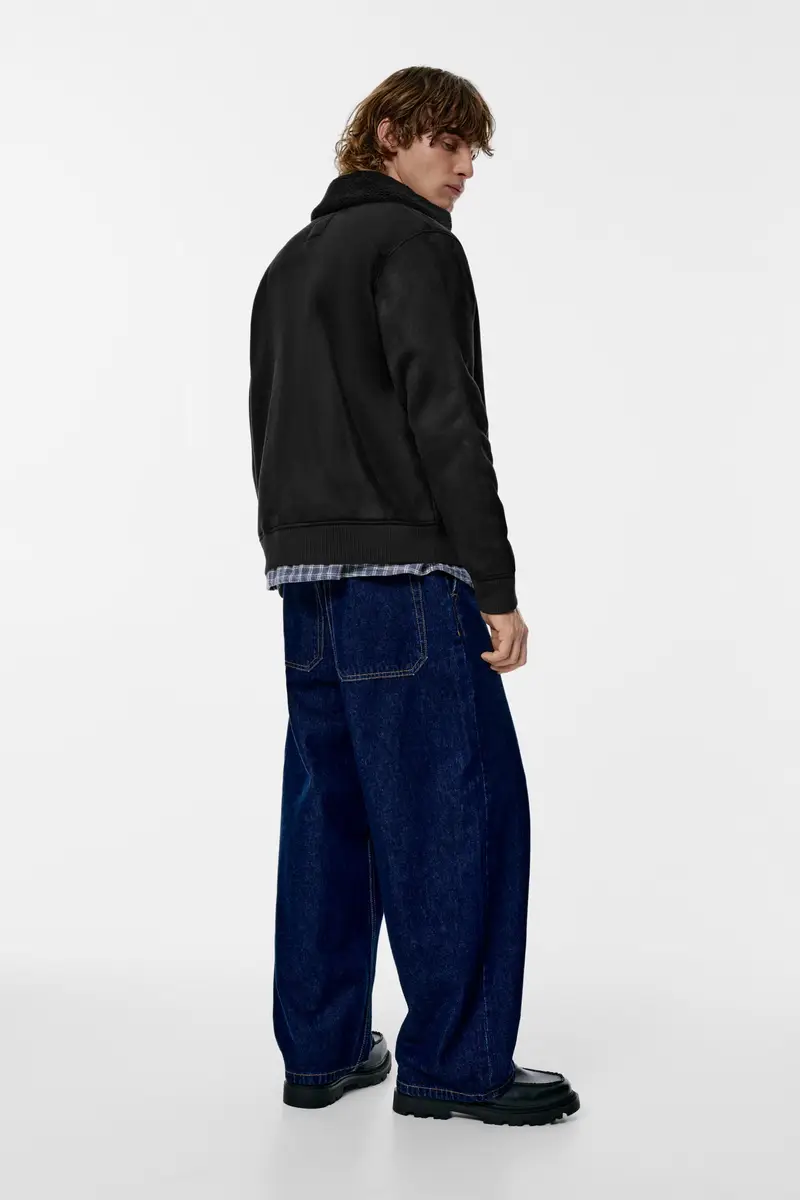 Giacca Double Face Combinata Nero miniatura 2