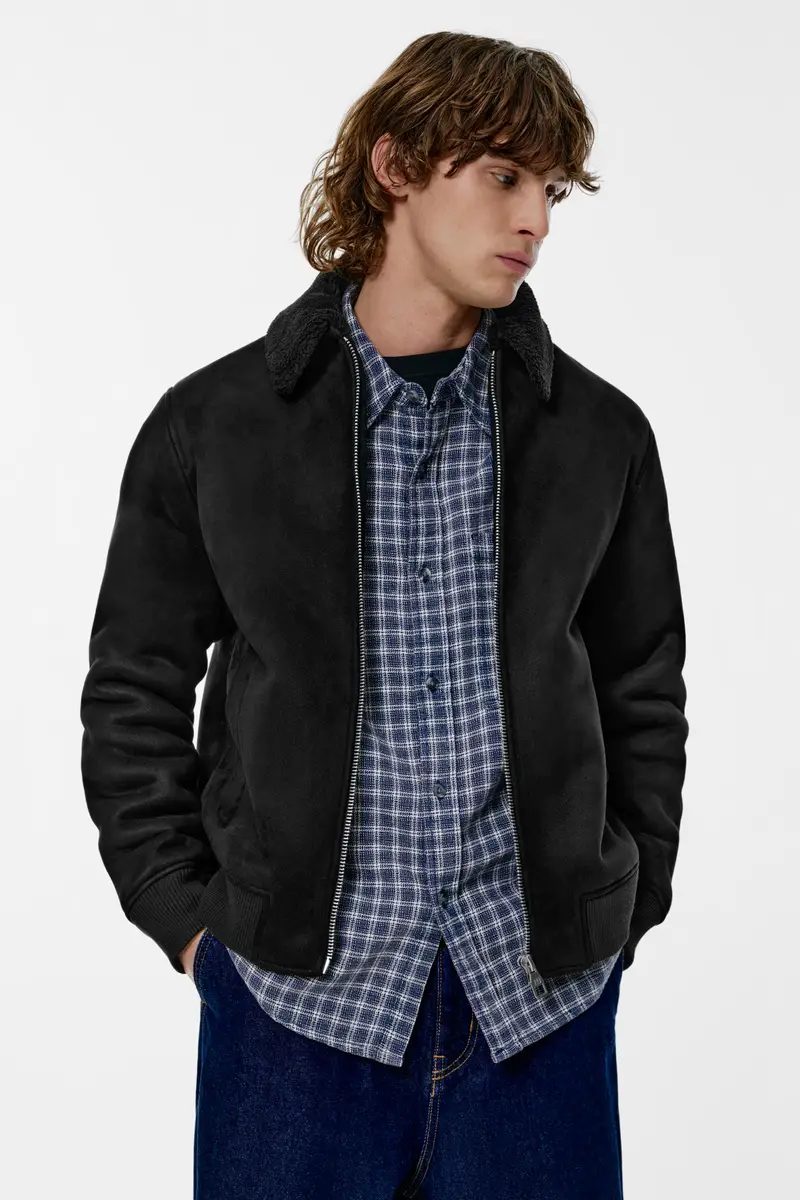 Giacca Double Face Combinata Nero