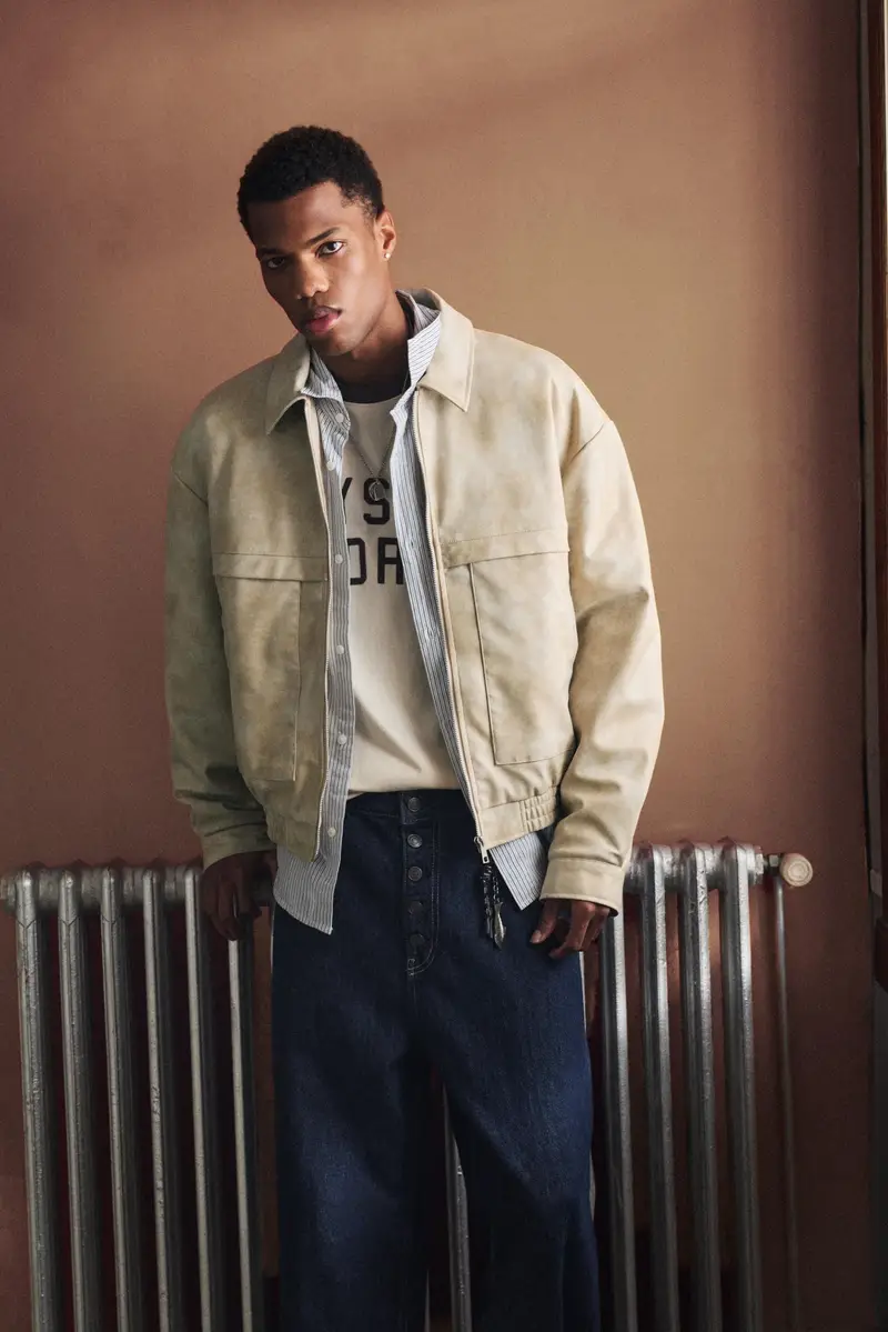 Giacca Finta Pelle Beige