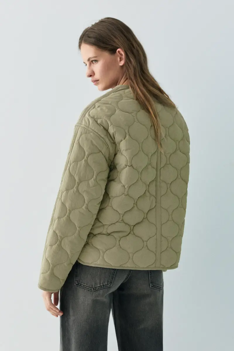 Giacca Imbottita Leggera Kaki miniatura 3