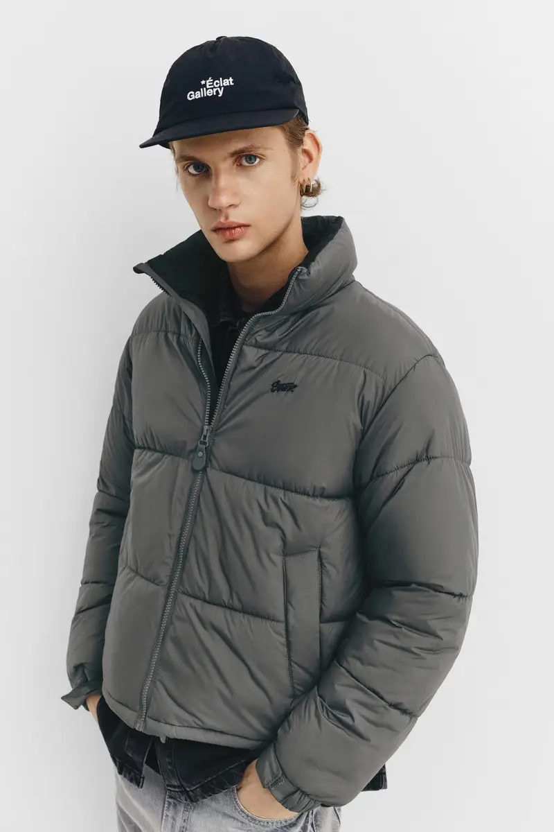 Giacca Imbottita Stwd Grigio antracite