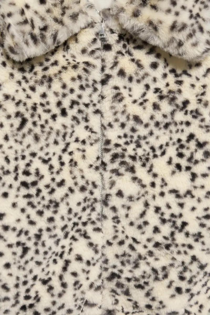 Giacca In Pelliccia Sintetica Stampa Animalier Vari miniatura 2