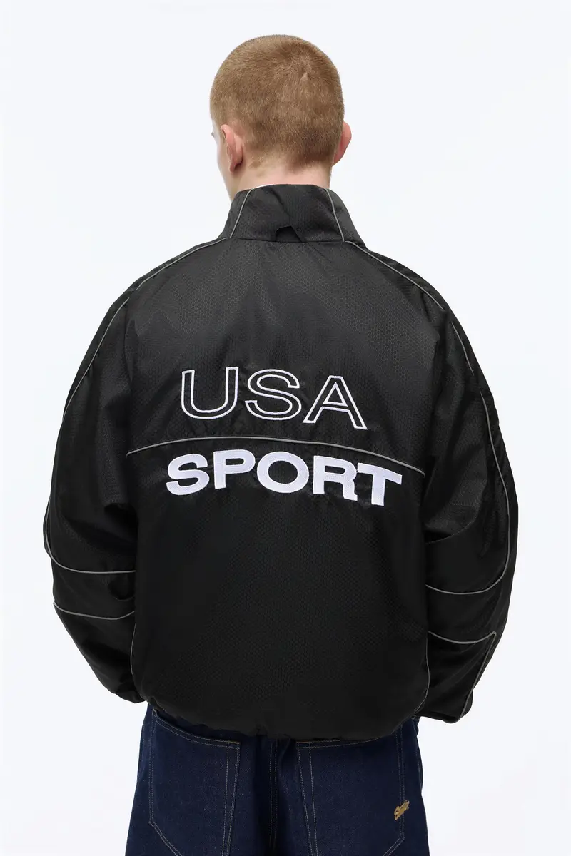 Giacca Stwd Cuciture A Contrasto Nero miniatura 3